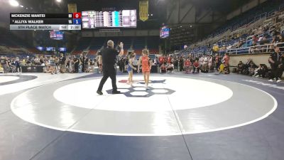 95 lbs 5th Place Match - McKenzie Mantei, Michigan vs Alliya Walker, Virginia