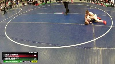 130 lbs Cons. Semi - Asher Navratil, Athlos Wrestling vs Titus Shelner, Team Boulder Jr Eagles