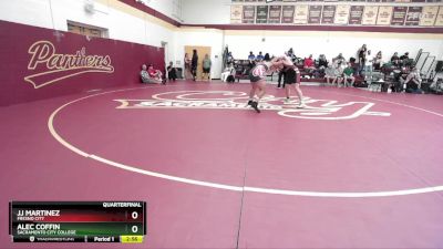 197 lbs Quarterfinal - Alec Coffin, Sacramento City College vs Jj Martinez, Fresno City