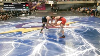 215 lbs Round 1 (4 Team) - Reece Headley, Staples-Motley, MN vs Connor Barges, Creighton Prep, NE