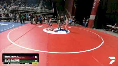 92 lbs Quarterfinal - Gavin Arnoldi, Top Of The Rock Wrestling Club vs Rylan Gambler, Riverton USA Wrestling