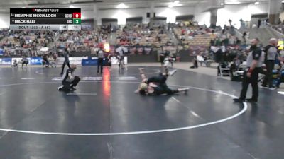 A 157 lbs Cons. Round 1 - Memphis McCullogh, Station Camp High School vs Mack Hall, Greeneville High School