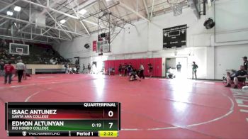 125 lbs Quarterfinal - Edmon Altunyan, Rio Hondo College vs Isaac Antunez, Santa Ana College