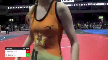 101 lbs Consi Of 4 - Maddie Behmer, Valiant College Prep vs Leah Wallway, North County Bobcats