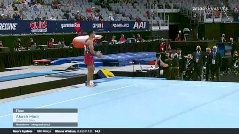 Akash Modi - Floor, Stanford Univ - 2021 US Championships Senior Competition International Broadcast
