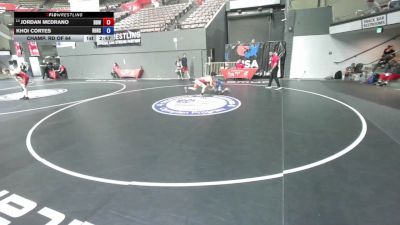 132 lbs Champ. Rd Of 64 - Jordan Medrano, Delano Diablos Wrestling vs Khoi Cortes, Rancho Bernardo High School Wrestling