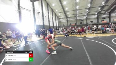 130 lbs Quarterfinal - Ayla Veater, The Wrestling Assylum vs Evelyn Scott, Deer Park
