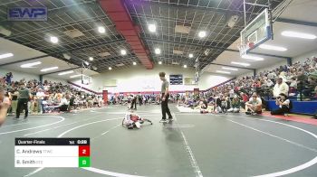 40 lbs Quarterfinal - Crew Andrews, Team Tulsa Wrestling Club vs Barrett Smith, Owasso Takedown Club