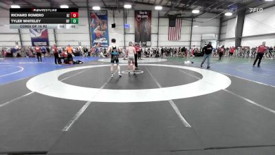 120 lbs Consi Of 16 #2 - Richard Romero, AZ vs Tyler Whiteley, NY