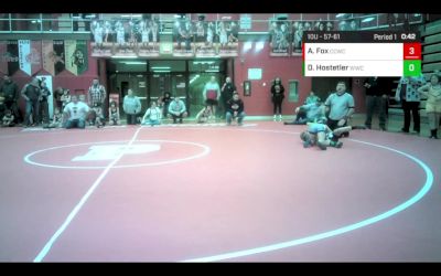 10U - 57-61 Quarters - Hunter Ledford, Warpath Wrestling Club vs Mitchell Reeder