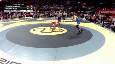 D2-150 lbs Cons. Round 2 - Michael Walz, Defiance vs Chance Schlauch, Perry