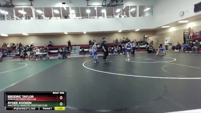 86 lbs Cons. Round 3 - Ryder Kooken, Anacortes Hawkeyes Wrestling Club vs Brodric Taylor, Steelclaw Wrestling Club