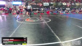 G - 145 lbs Champ. Round 2 - McKenna Jones, Conrad Girls vs Ryann Gorder, Baker Girls