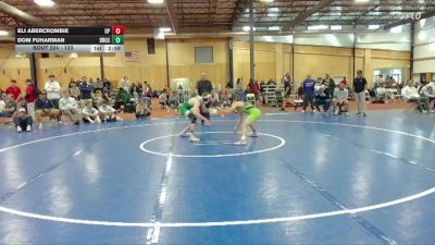 133 lbs Cons. Round 2 - Eli Abercrombie, Providence (Mont.) vs Dom Fuharman, Big Bend Community College