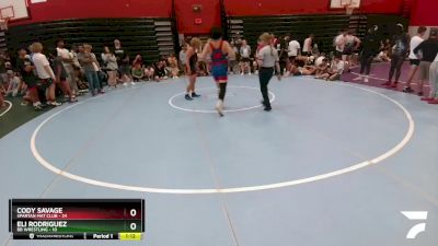 175 lbs Round 3 (6 Team) - Eli Rodriguez, BB Wrestling vs Luke Dockins, Spartan Mat Club