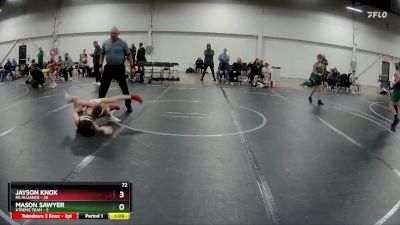 72 lbs Round 2 (4 Team) - Jayson Knox, PA Alliance vs Mason Sawyer, Xtreme Team