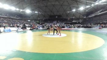 Girls 3A 120 lbs Champ. Round 1 - Mayah McIntosh, Hermiston (Girls) vs Elizabeth Pamanian, Monroe (Girls)