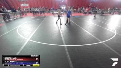 106 lbs Round 5 - Kaiden Hahn, Victory School Of Wrestling vs Kort Fleck, Saint Croix Falls High School Wrestling