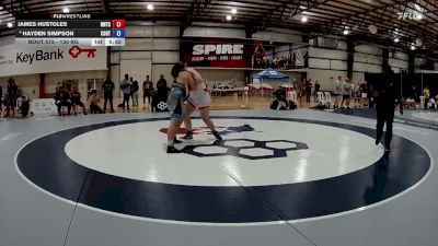 130 kg Champ. Round 2 - James Hustoles, NMU-National Training Center vs Hayden Simpson, Cowboy RTC
