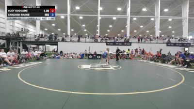 110 lbs Zoey Dodgers, Illinois vs Carleigh Radke, Oregon