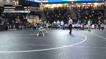 120 lbs Quarterfinal - Grayson Davis, Waukee Northwest vs Hugo Hughes, Iowa City, West