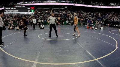 3A 215 lbs Champ. Round 1 - Xavier Wilson, Eastern Guilford vs Zack Knott, North Davidson High School