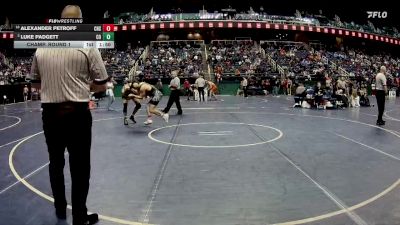 3A 190 lbs Champ. Round 1 - Alexander Petroff, Concord High School vs Luke Padgett, Croatan High School