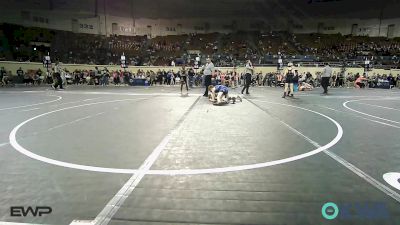 85 lbs Consi Of 4 - Crew Swigart, Choctaw Ironman Youth Wrestling vs Wyatt Austin, Sperry Wrestling Club