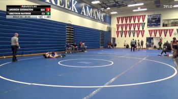 JV-23 lbs Round 1 - Greyson Matrise, Clear Creek-Amana vs Andrew Errington, Mount Vernon