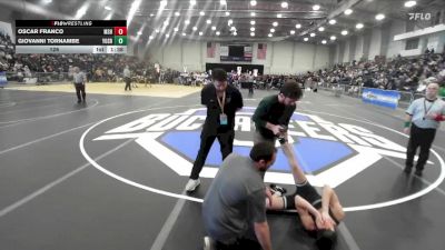 126 lbs Round 2 (3 Team) - Oscar Franco, Middletown Sr HS vs Giovanni Tornambe, Yorktown Sr