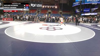 132 lbs Cons. Rd Of 64 - Wayland Holmberg, WA vs Berkley Behrens, OH