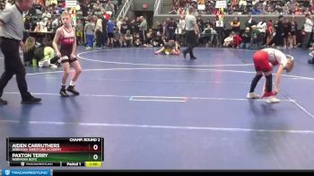 75 lbs Champ. Round 2 - Paxton Terry, Nebraska Boyz vs Aiden Carruthers, Nebraska Wrestling Academy