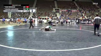 6A 113 lbs Champ. Round 2 - Kian Beekman, Spanish Fort vs Colton Lancaster, Pelham