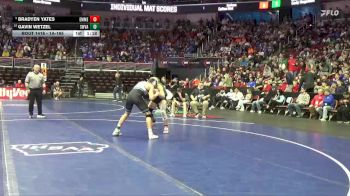 1A-165 lbs Cons. Round 3 - Bradyen Yates, Emmetsburg vs Gavin Wetzel, Southwest Valley