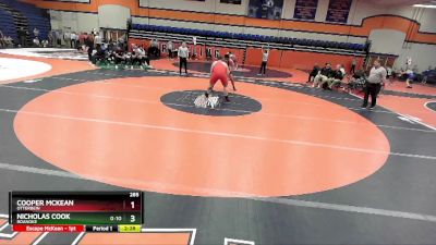 285 lbs Cons. Round 2 - Cooper McKean, Otterbein vs Nicholas Cook, Roanoke