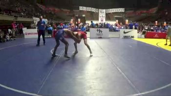120 lbs Semifinal - Caleb Rivas, Cali Warriors Wrestling vs Leo Maestas, Clovis West High School Wrestling
