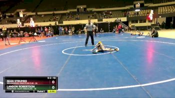 52 lbs Cons. Round 5 - Landon Robertson, Poquoson Youth Wrestling vs Sean Strumke, Williamsburg Wrestling Clib