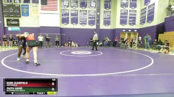 125 lbs Semifinal - Faith Hand, Bloomington South vs Kori Hunefeld, Southridge