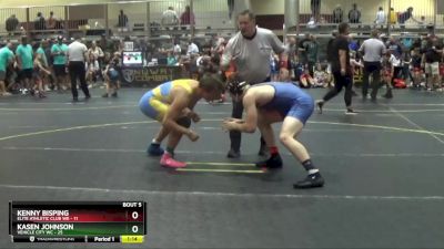 180 lbs Round 2 (6 Team) - Kasen Johnson, Vehicle City WC vs Kenny Bisping, Elite Athletic Club WE