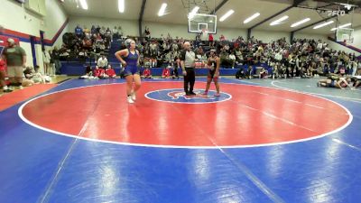 155 lbs Quarterfinal - Alissa Bekederemo, Union Girls JH vs Addison Pryor, Pryor Tigers Wrestling