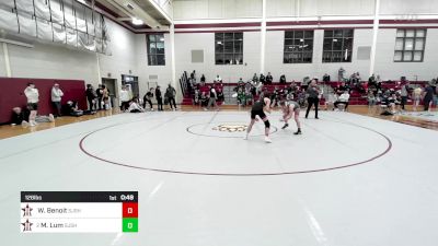 126 lbs Consi Of 8 #2 - Walker Benoit, St. John's School vs Mason Lum, St. John's School