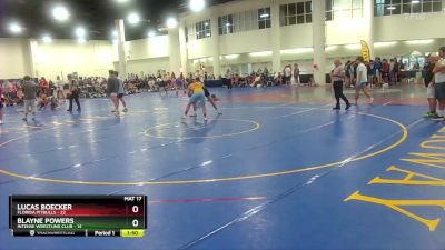 150 lbs Round 2 (16 Team) - Lucas Boecker, Florida Pitbulls vs Blayne Powers, Intense Wrestling Club