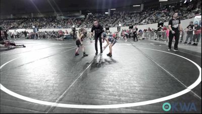 46 lbs Consi Of 8 #1 - Bentley Bruchett, Raw Wrestling Club vs Ella Weldon, Shelton Wrestling Academy