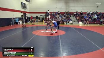 106 lbs Round 3 - Leo Garcia, Jasper vs Collin Nelson, Mortimer Jordan HS