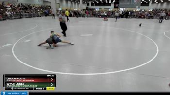 74 lbs Champ. Round 2 - Wyatt Jones, Springdale Youth Wrestling Club vs Logan Pigott, Siouxland Wrestling Academy