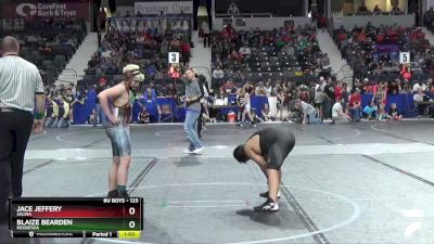 125 lbs Cons. Semi - Blaize Bearden, Neodesha vs Jace Jeffery, Salina