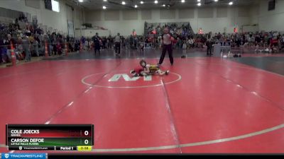 45 lbs Cons. Round 2 - Cole Joecks, NRHEG vs Carson DeFoe, Little Falls Flyers