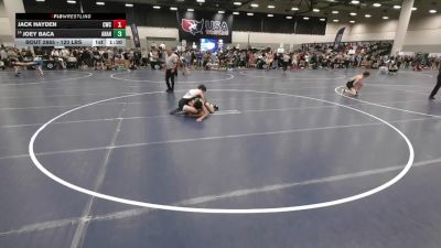 120 lbs Champ. Rd Of 64 - Jack Hayden, Comets Wrestling Club vs Joey Baca, Atrisco Heritage Academy High School Wrestling