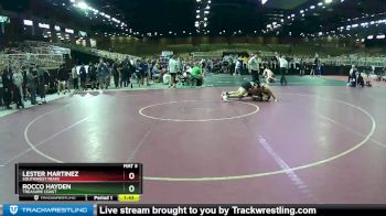 145 lbs Champ. Round 1 - Lester Martinez, Southwest Miami vs Rocco Hayden, Treasure Coast