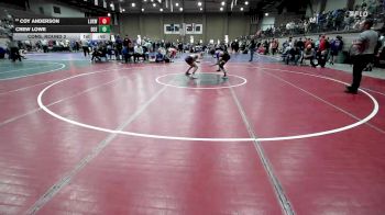 106 lbs Cons. Round 2 - Crew Lowe, Deer Creek vs Coy Anderson, Luxemburg-Casco